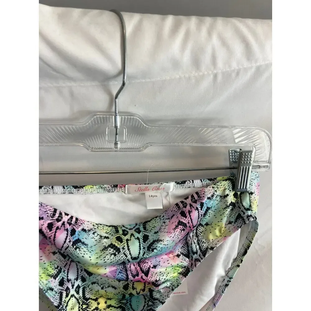 NWT Stella Cove Snakeskin Swim bottom size 14 Years